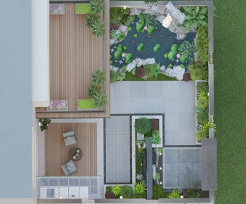 New Chinese Style Courtyard/landscape-ID:692880218
