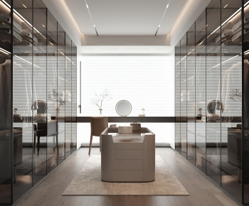 Modern Clothes Storage Area-ID:716240886