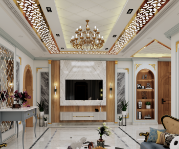 European Style A Living Room-ID:691786052