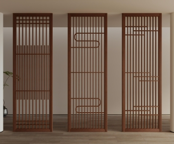 New Chinese Style Wooden Screen Partition-ID:868681919