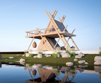 Modern Public Building-ID:746669872