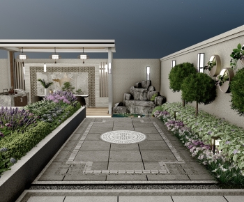 New Chinese Style Courtyard/landscape-ID:969284065