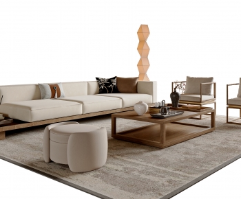 New Chinese Style Sofa Combination-ID:854316955