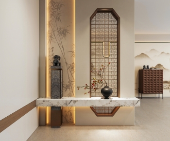 New Chinese Style Hallway-ID:996959923