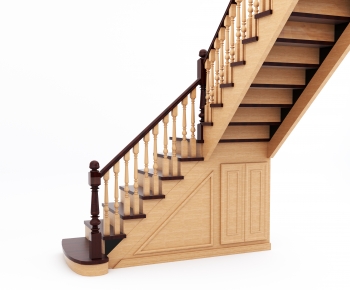 Simple European Style Staircase-ID:240941056