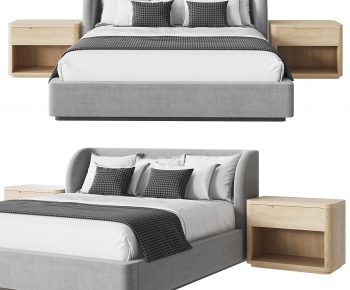 Modern Double Bed-ID:257936959
