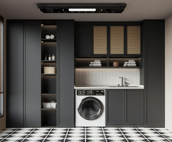 French Style Balcony Laundry Room-ID:620200658