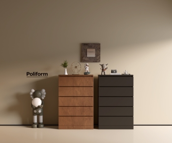 poliform现代中古风实木斗柜组合-ID:828910119