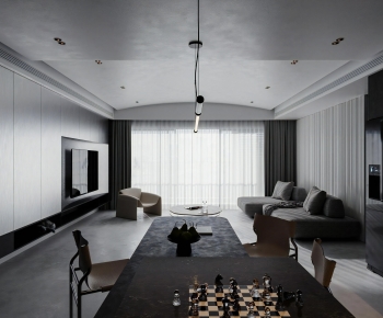 Modern A Living Room-ID:815458069