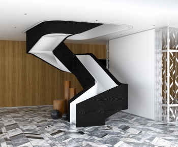 Modern Rotating Staircase-ID:397363907