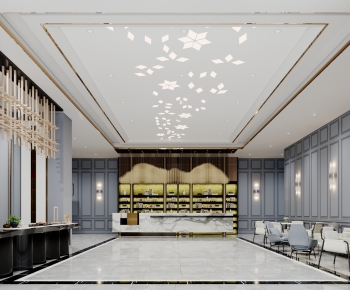 多场景-新中式酒店大厅+用餐区-ID:637090232