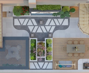 New Chinese Style Courtyard/landscape-ID:945877088