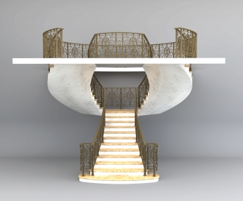 European Style Rotating Staircase-ID:105856907