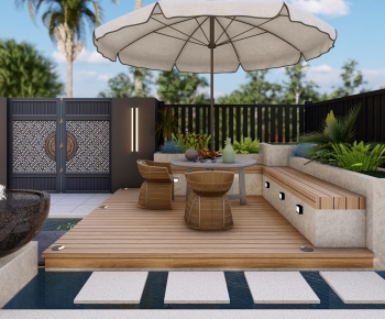 New Chinese Style Courtyard/landscape-ID:566308026