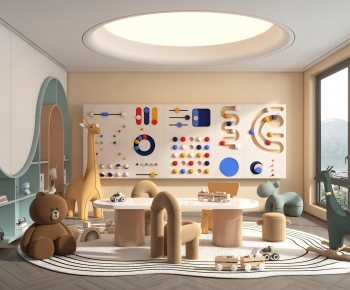 Modern Children's Room Activity Room-ID:731436018