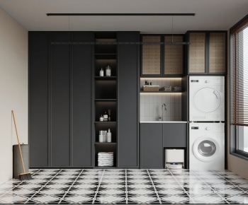 French Style Balcony Laundry Room-ID:239737037
