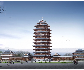 Chinese Style Tower-ID:928582915
