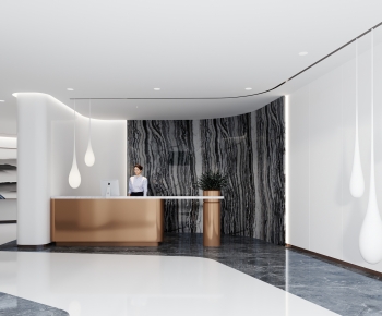 Modern Office Reception Desk-ID:867153883