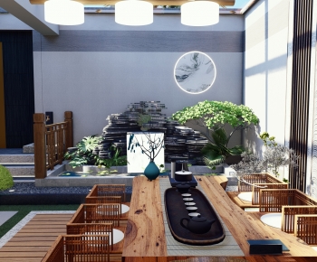 New Chinese Style Courtyard/landscape-ID:881731992
