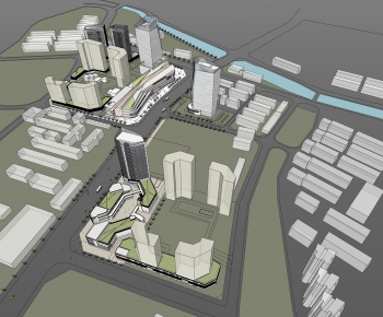 Modern Architectural Bird's-eye View Planning-ID:856342089