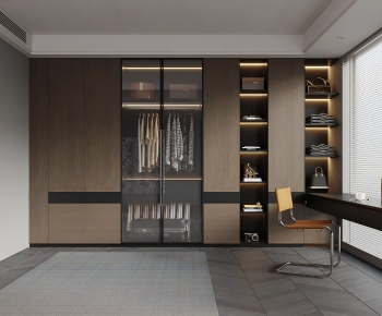 Modern Clothes Storage Area-ID:312154054