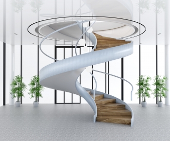 Modern Rotating Staircase-ID:383126979