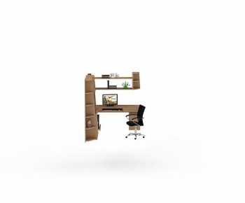 Modern Computer Desk And Chair-ID:329351909