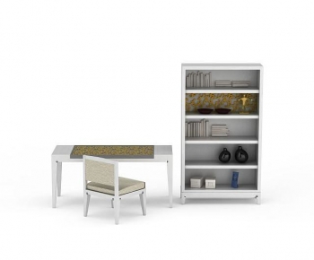 Modern Computer Desk And Chair-ID:691433913