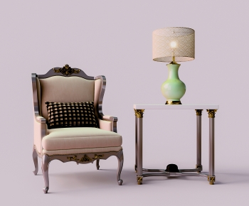 European Style Single Sofa-ID:627818112
