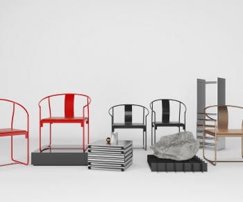 New Chinese Style Single Chair-ID:755600932