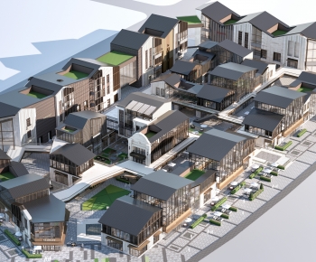 New Chinese Style Architectural Bird's-eye View Planning-ID:567053085