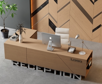 Modern Reception Desk-ID:822391034