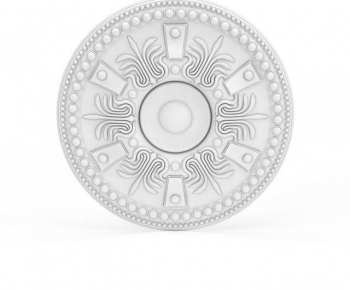 European Style Plaster Carved Top Plate-ID:208789115