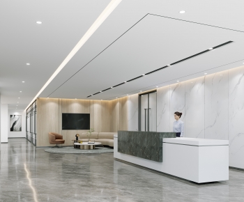 Modern Office Reception Desk-ID:160698958