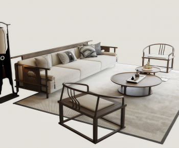 New Chinese Style Sofa Combination-ID:875047924