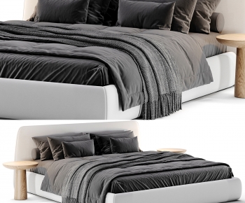 Modern Double Bed-ID:510880951