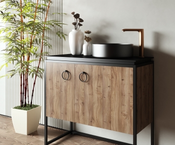 New Chinese Style Bathroom Cabinet-ID:318774947