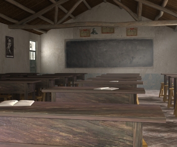 New Chinese Style School Classrooms-ID:988583095