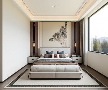 New Chinese Style Bedroom-ID:929849145