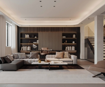 Modern A Living Room-ID:498440036