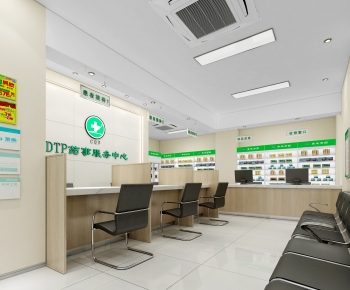 Modern Hospital Hall-ID:338581095