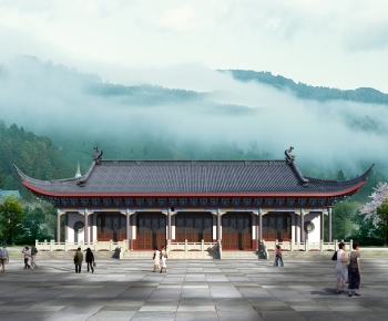 Chinese Style Ancient Architectural Buildings-ID:634568931