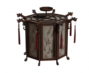 中式灯笼吊灯-ID:292129553