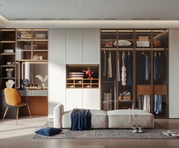 Modern Clothes Storage Area-ID:777565963