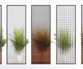 Modern Glass Screen Partition-ID:495963106