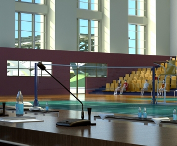Modern Indoor Badminton Court-ID:876122004