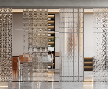 Modern Glass Screen Partition-ID:668399101