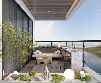Modern Leisure Balcony-ID:675849928