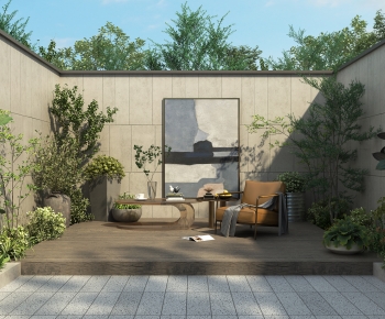 Modern Courtyard/landscape-ID:667501936