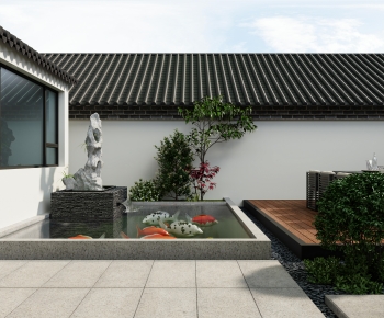 New Chinese Style Courtyard/landscape-ID:870610009